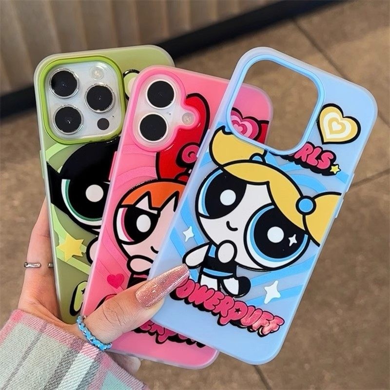 Powerpuff Marcon Cores Geléia Caso Para Samsung A17 A07 A26 A06 A16 A35 A54 A05S A05 A15 A14 A13 A52 A04S A03S A04E A03