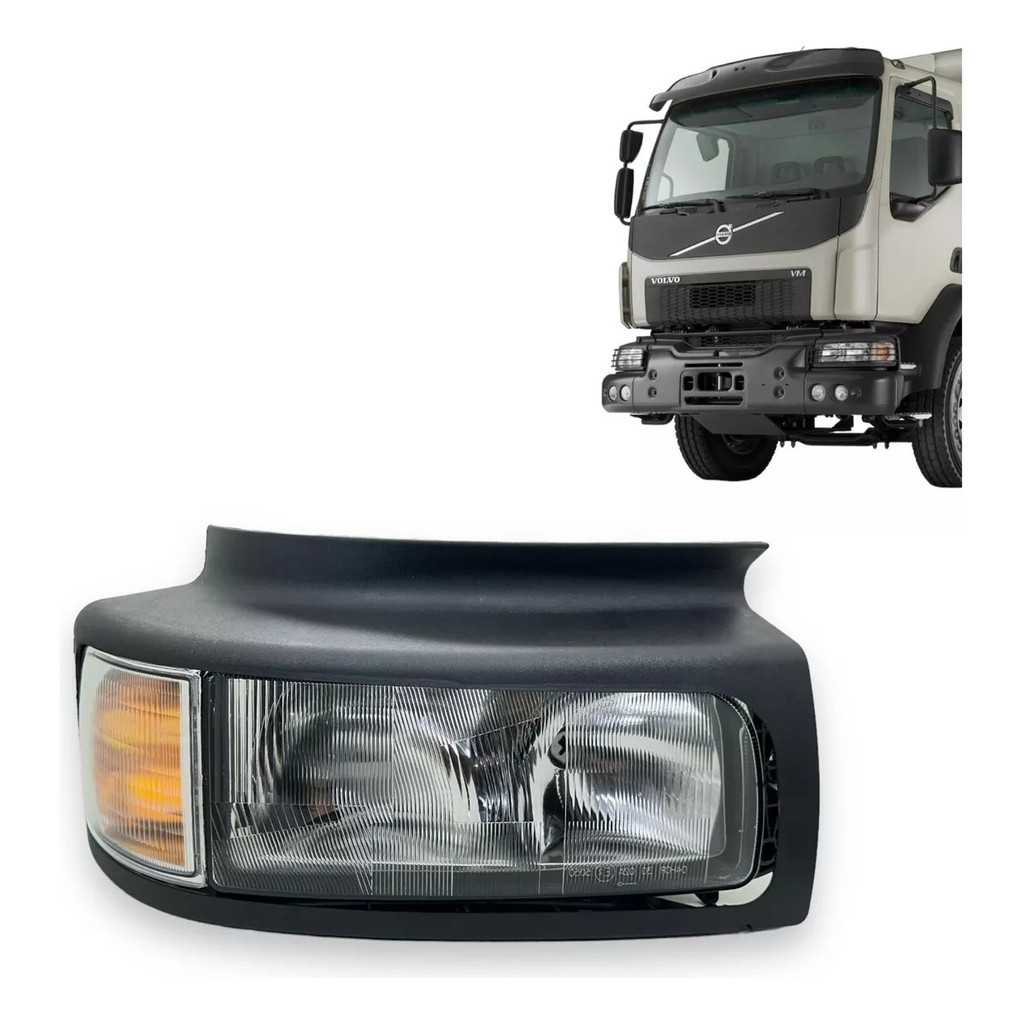 Farol Volvo Vm Direito ( Farol + Moldura + Seta ) 20537267