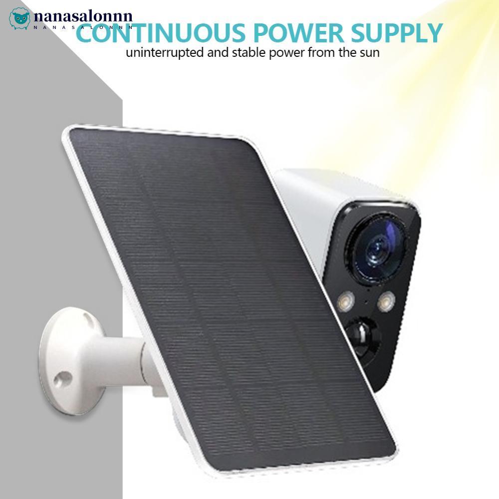 NANASALONNN Carregador De Painel Solar Monocristalino Portátil Para Telefones , Câmeras , Campainhas Externas , Monitora