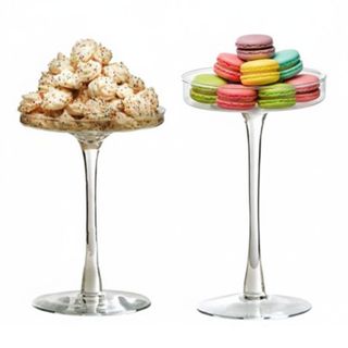 PRATO PARA BOLO DOCES COM PÉ ALTO BOLEIRA EM VIDRO em Oferta na Shopee