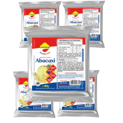 Kit com 5 Suco Abacaxi 80g Zero Açúcar Rende 10 Litros - Lightsweet