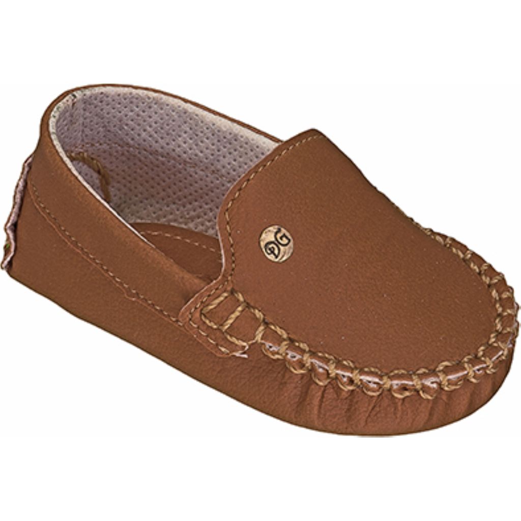 Mocassim Bebê Marrom Araçá Baby – Sapato Infantil Masculino Confortável Antiderrapante Casual Elegante Menino