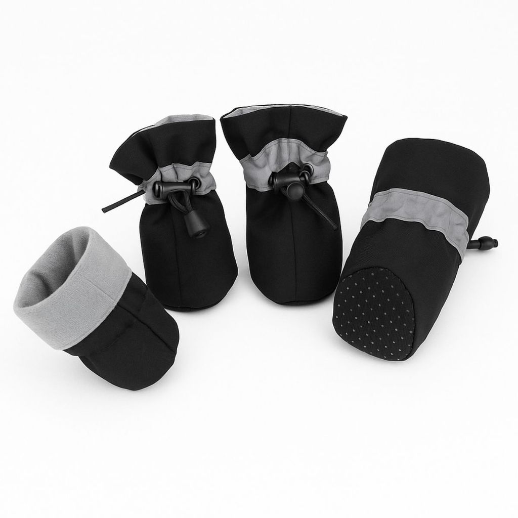 Bota de Cachorro Botinha Sapato Pet Tecido Antiderrapante Ajustável Pequeno Flexível