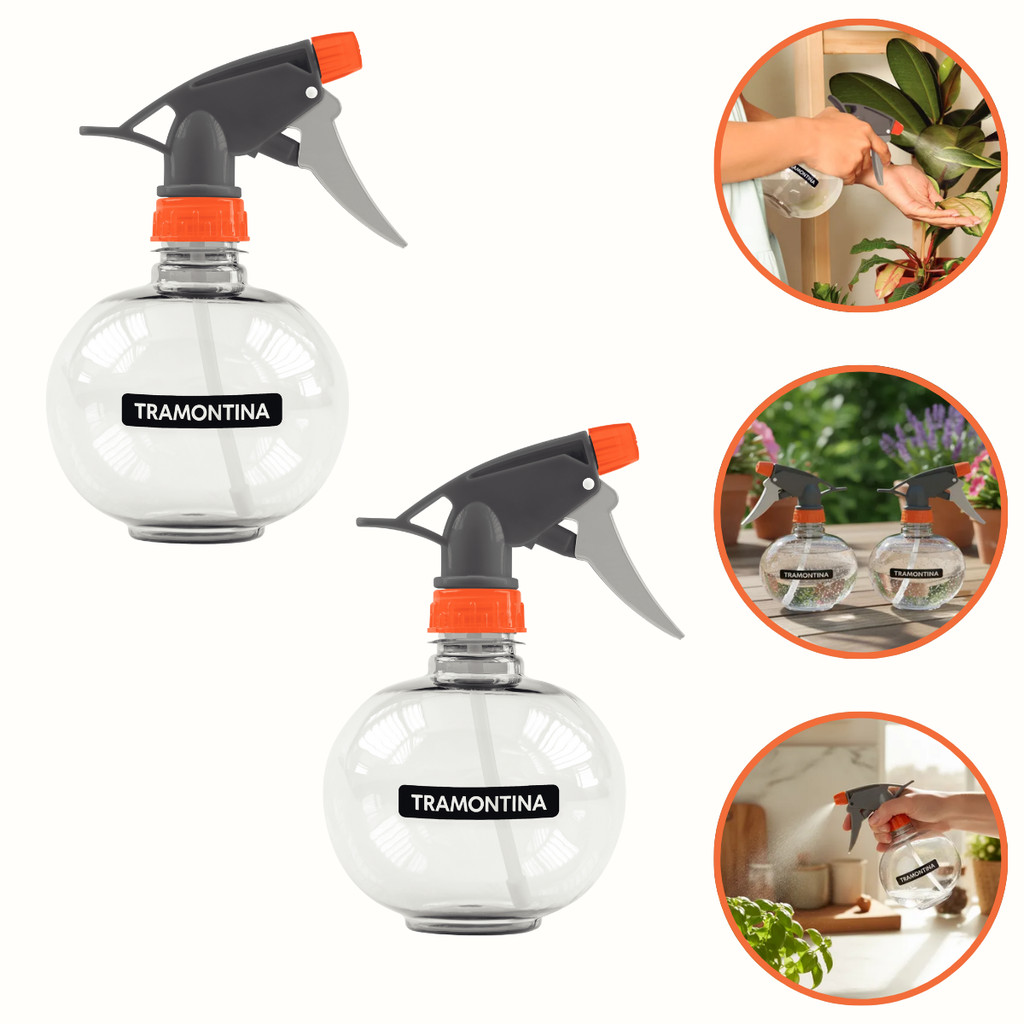 Imagem 2x Pulverizador Borrifador Manual 450ml Tramontina Original