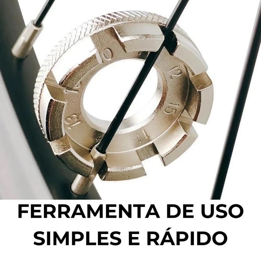 Chave De Raio Extratora Alinhamento de Aro Bike Aperta Solta — imagem 2 de 2