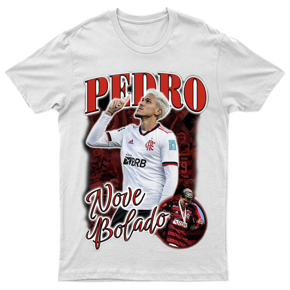 Camiseta Pedro Jogador Futebol Brasileiro Time Brasil Jogador Caro Unissex 100% Algodão Premium