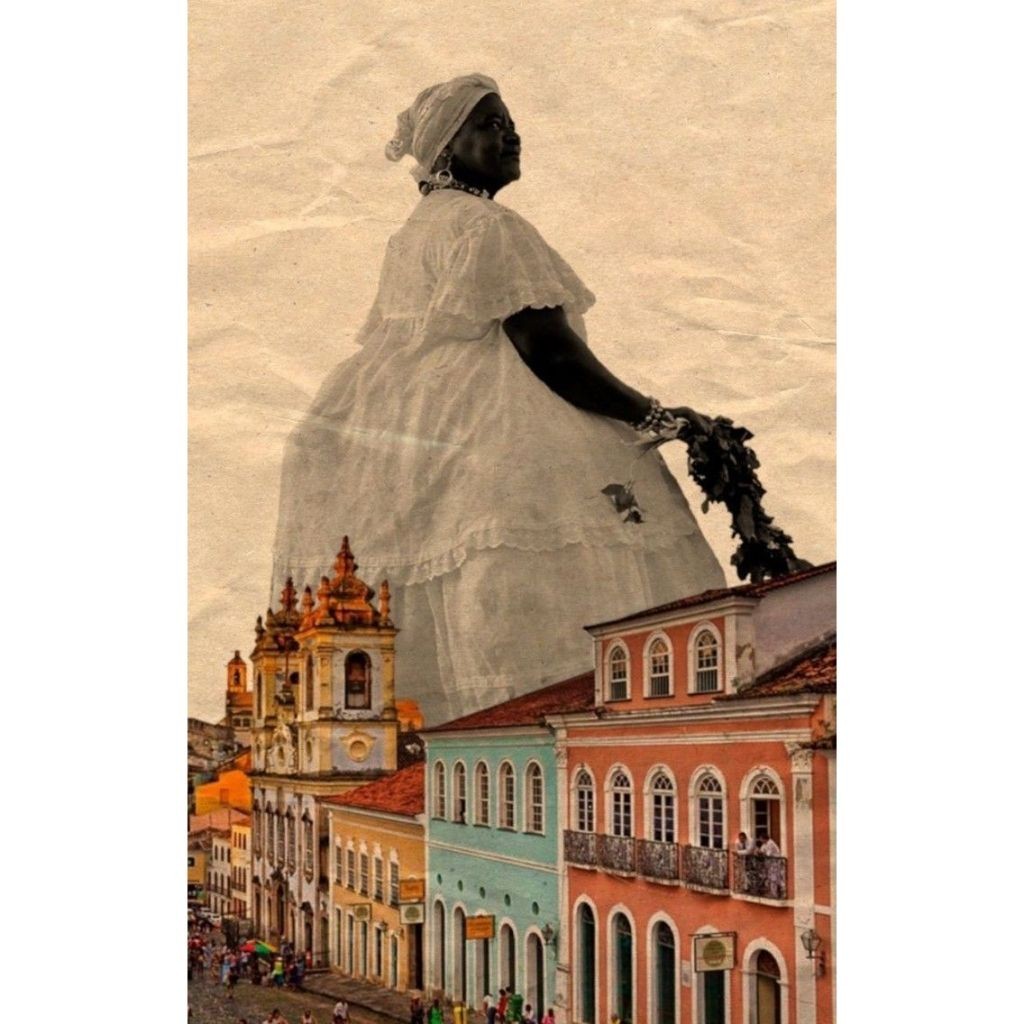 Quadro Baiana em Salvador Pelourinho Entidade Poderosa e Milagrosa ENVIO IMEDIATO
