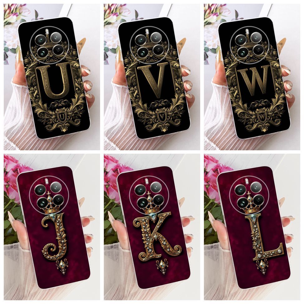 Para Realme RMX3867 Capa 12 Plus 5G Caso Transparente Luxo Coroa Az Letras 2D Padrão Plano De Telefone Macio Real me