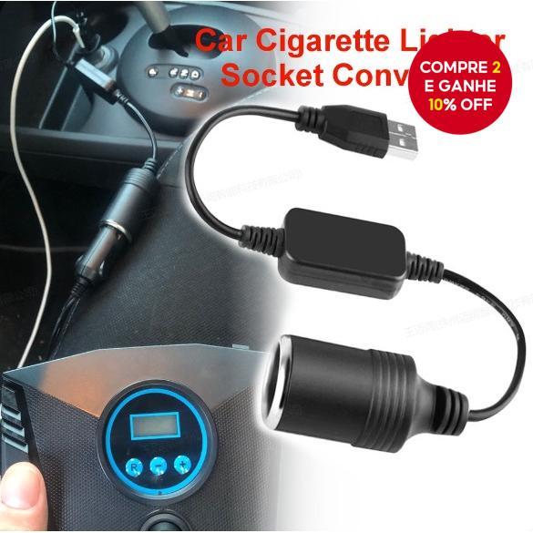 1 peça Adaptador Conversor de Soquete de Isqueiro 5V 2A USB para 12V, USB Masculino para Feminino, Acessórios em Oferta na Shopee