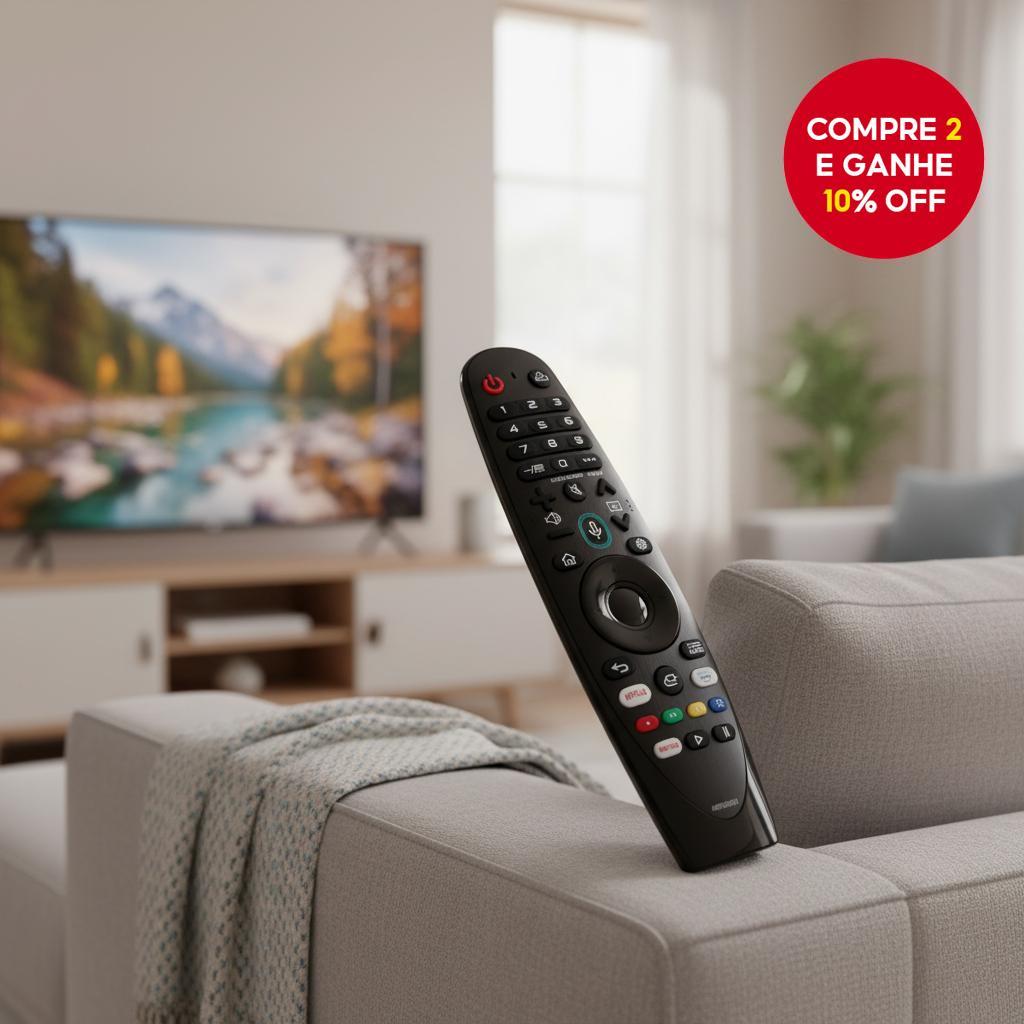  Controle Remoto AN-MR20GA com Voz e Ponteiro para TVs LG UHD OLED QNED