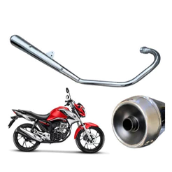 Escapamento Turuna Titan 160 Fan Start 160 Polimet Boca Redonda 100112601