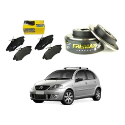 Kit Disco Pastilha Freio Dianteiro C3 1.4 2003 A 2012