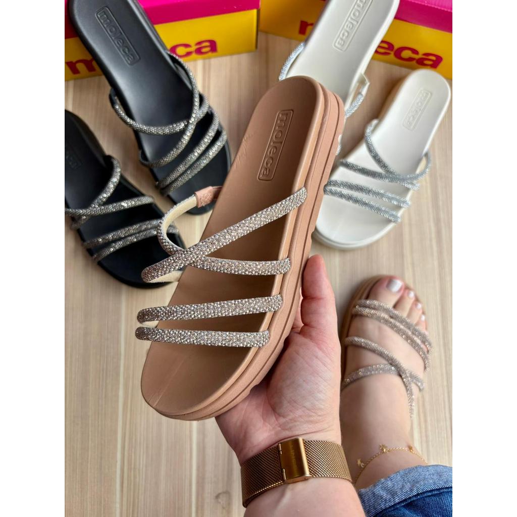 Chinelo Papete Moleca Feminina Flatform Original 5490.112i