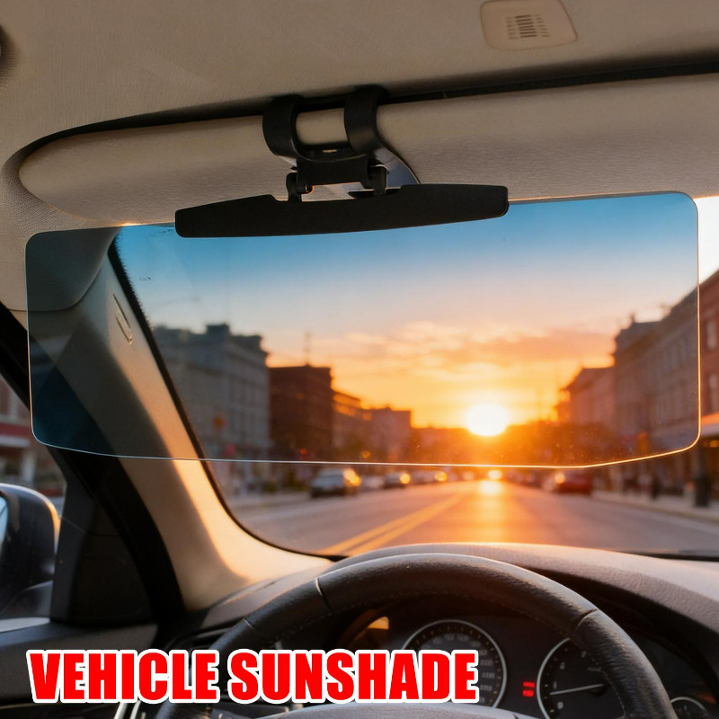 Extensor De Viseira Solar De Carro Com Clipe-Placa De Guarda-Sol De Veículo-De Direção Antirreflexo-Ajustável-Veículos C