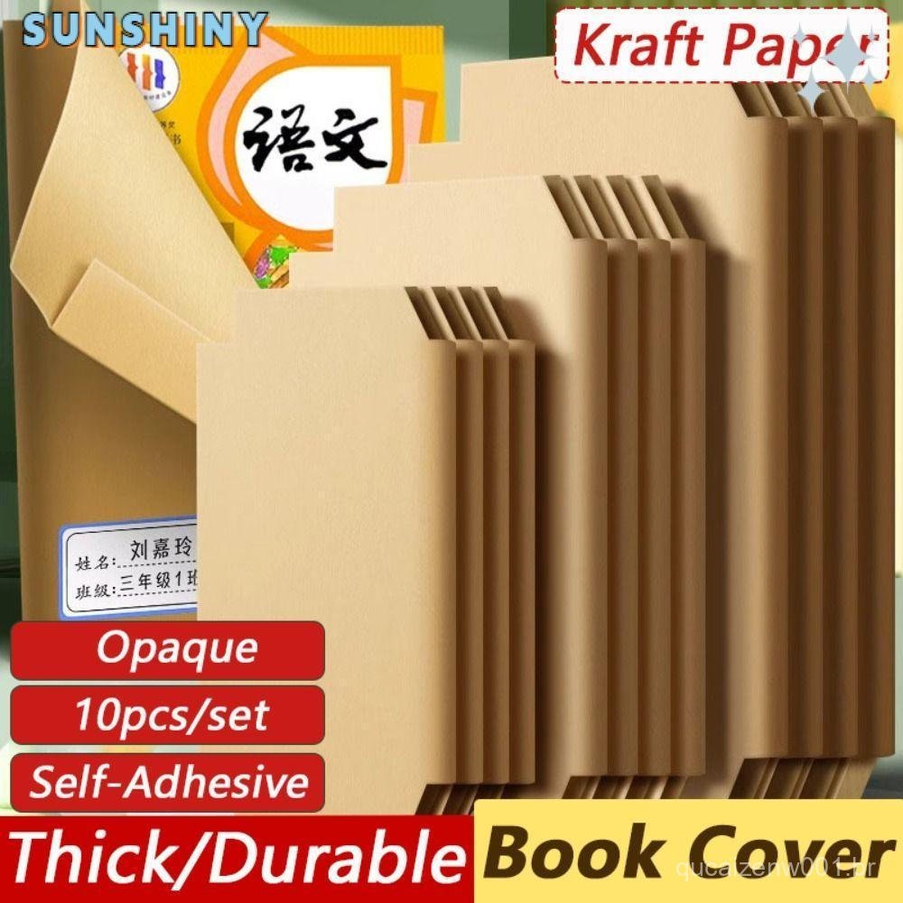 SUNSHINY 10 Pçs/Set Capa De Livro , S/M/L Pele Autoadesiva Opaca , Protetora