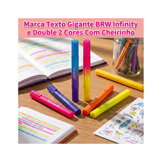 Marca Texto Gigante Infinity - Double 2 Cores Com Cheirinho / BRW em Oferta na Shopee