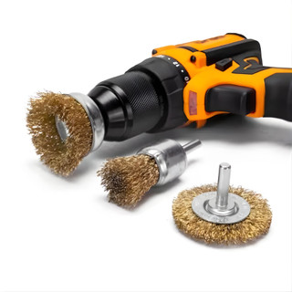 Kit Escova de Aço Circular para Furadeira Parafusadeira Jogo Escovas de Limpeza Rotativa …