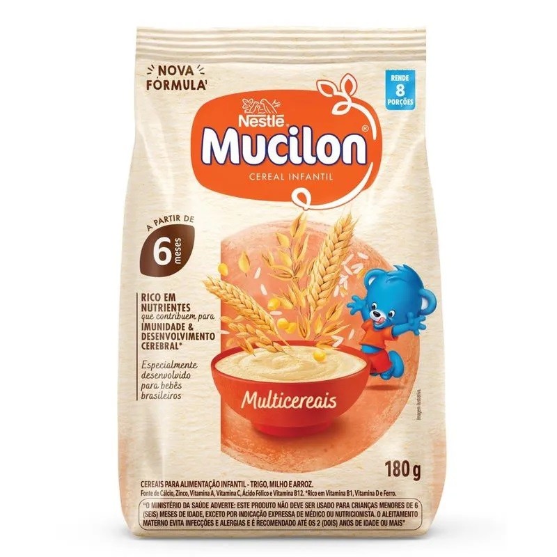 Mucilon Cereal Multicereais 180g