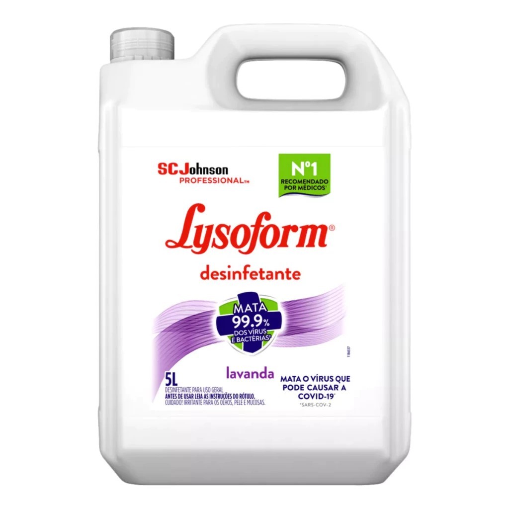 Desinfetante Uso Geral Lysoform Lavanda 5L em Oferta na Shopee