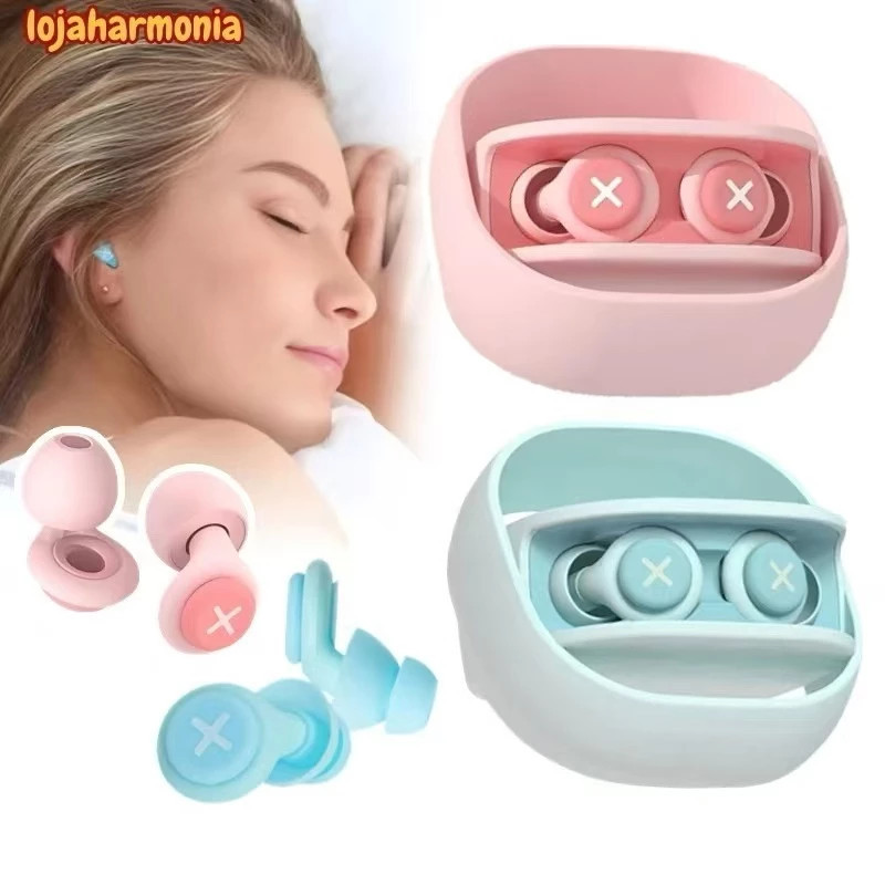 1pcs Protetor De Ouvido De Silicone Com Espuma Macia Tampões Para Redução De Ruído E Isolamento Acústico