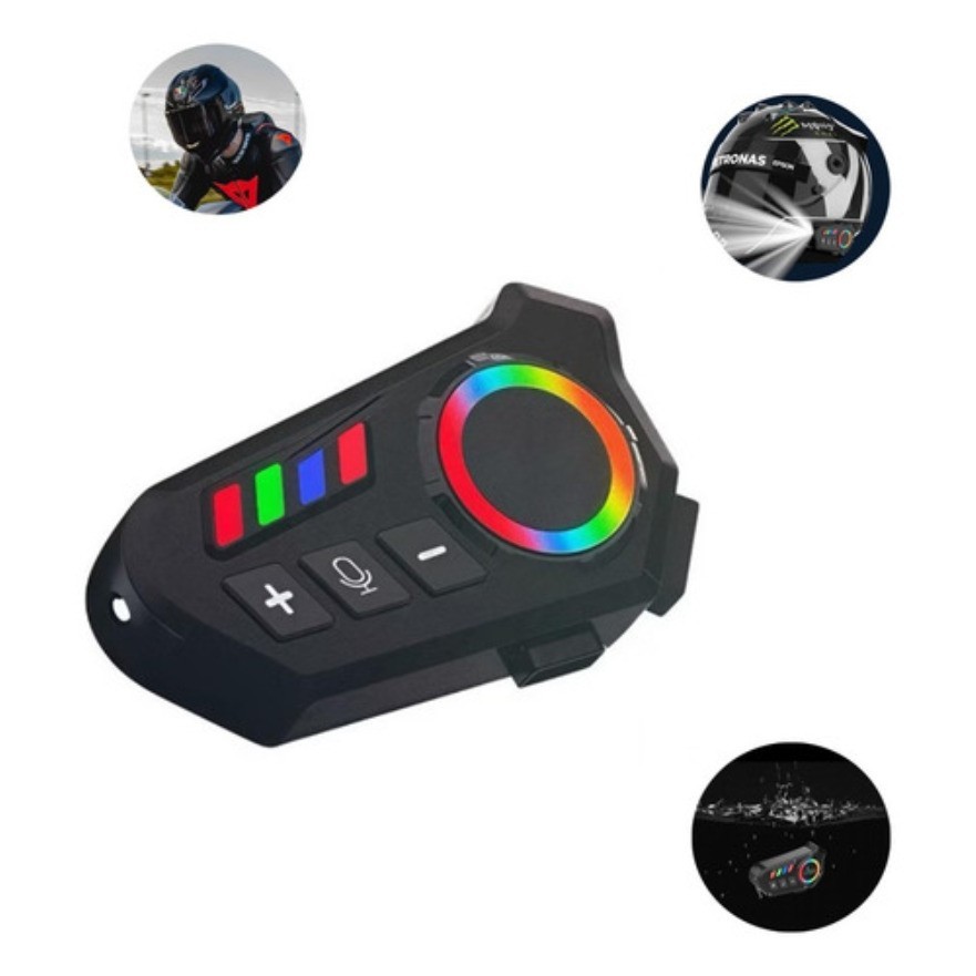 Fone Ouvido Microfone Capacete Motocicleta Bluetooth Ligação