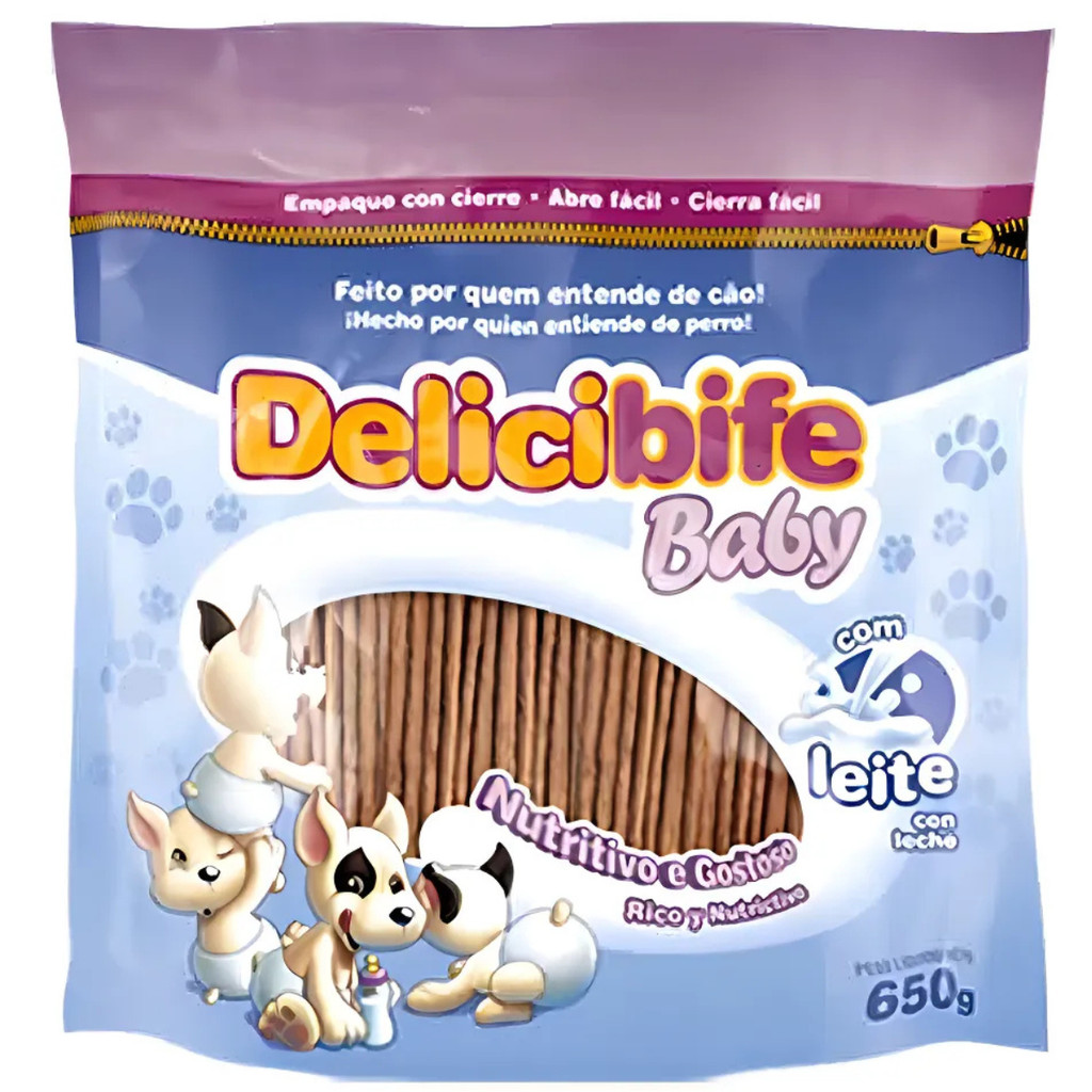 PETISCO CAES MACIO BABY LEITE DELICIBIFE 650G em Oferta na Shopee