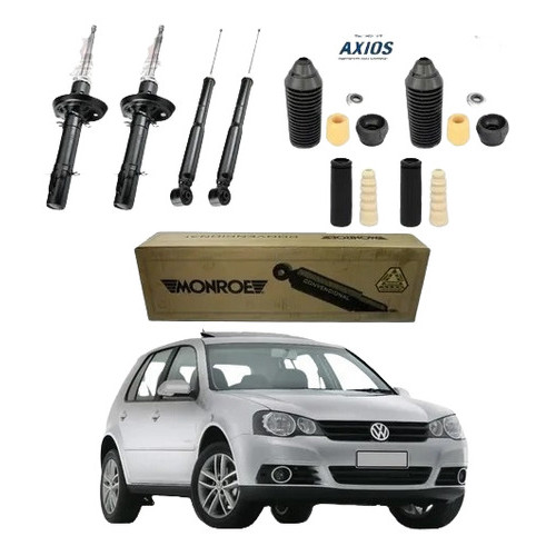 Kit 4 Amortecedor Golf Sportline 2008 2009 2010 Monreo Axios em Oferta na Shopee
