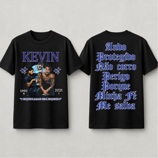 Camisa Camiseta Mc Kevin Equece Jamais Será Esquecido Minha Fé Me Salva 355 em Oferta na Shopee
