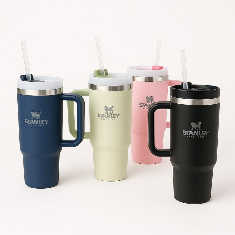 Caneca térmica 1,2 litros com Alça e Canudo, Copo inoxidável Grande mantém +10 horas gelado Modelo Cruzeiro Neymar-Alok2