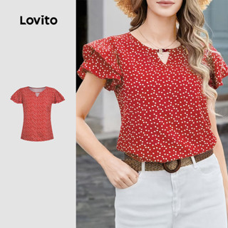 Lovito Blusa Casual Oca para Mulheres Primavera/Verão L165ED766 em Oferta na Shopee