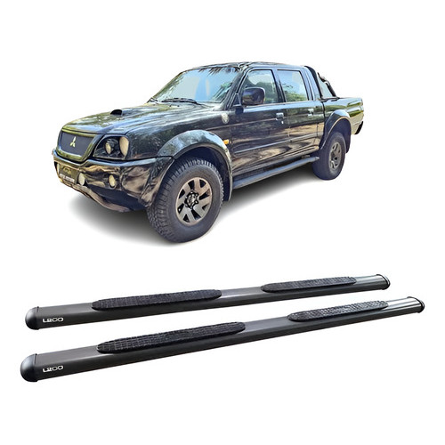 Estribo L200 Gl Gls Oval Oblongo Grafite Sport Outdoor Grafite