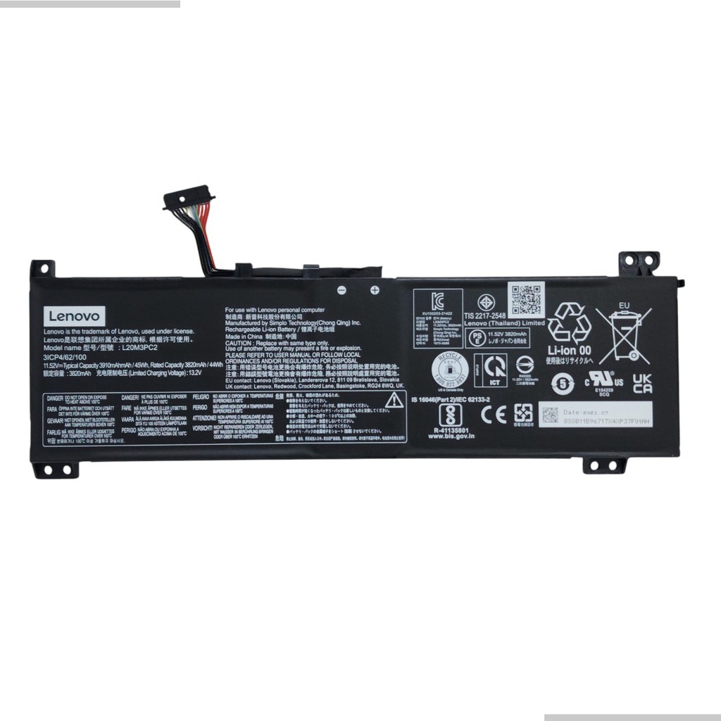 Bateria Original Para Notebook Lenovo L20m3pc2 /l20c3pc2