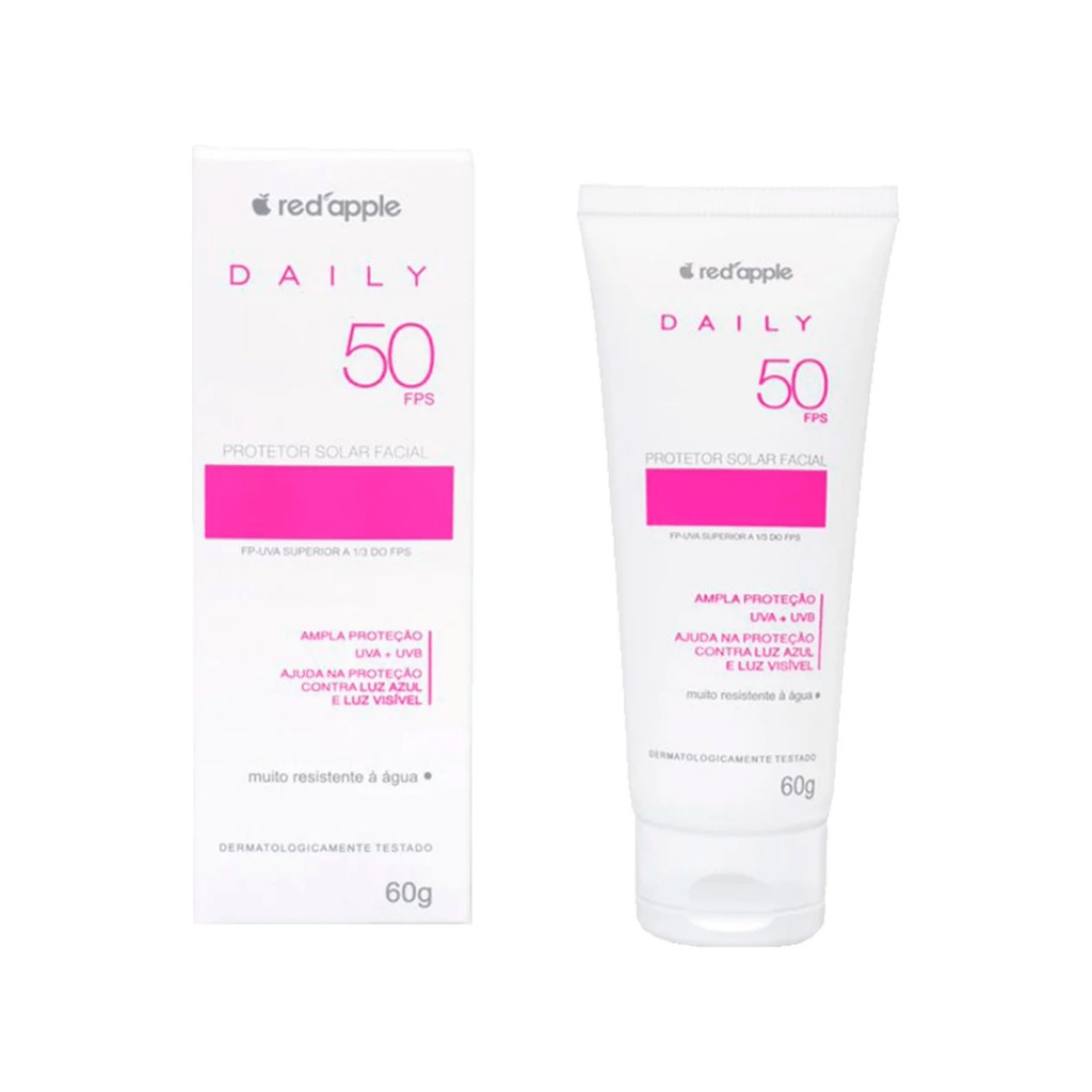 Red Apple Protetor Facial Daily FPS 50 60g