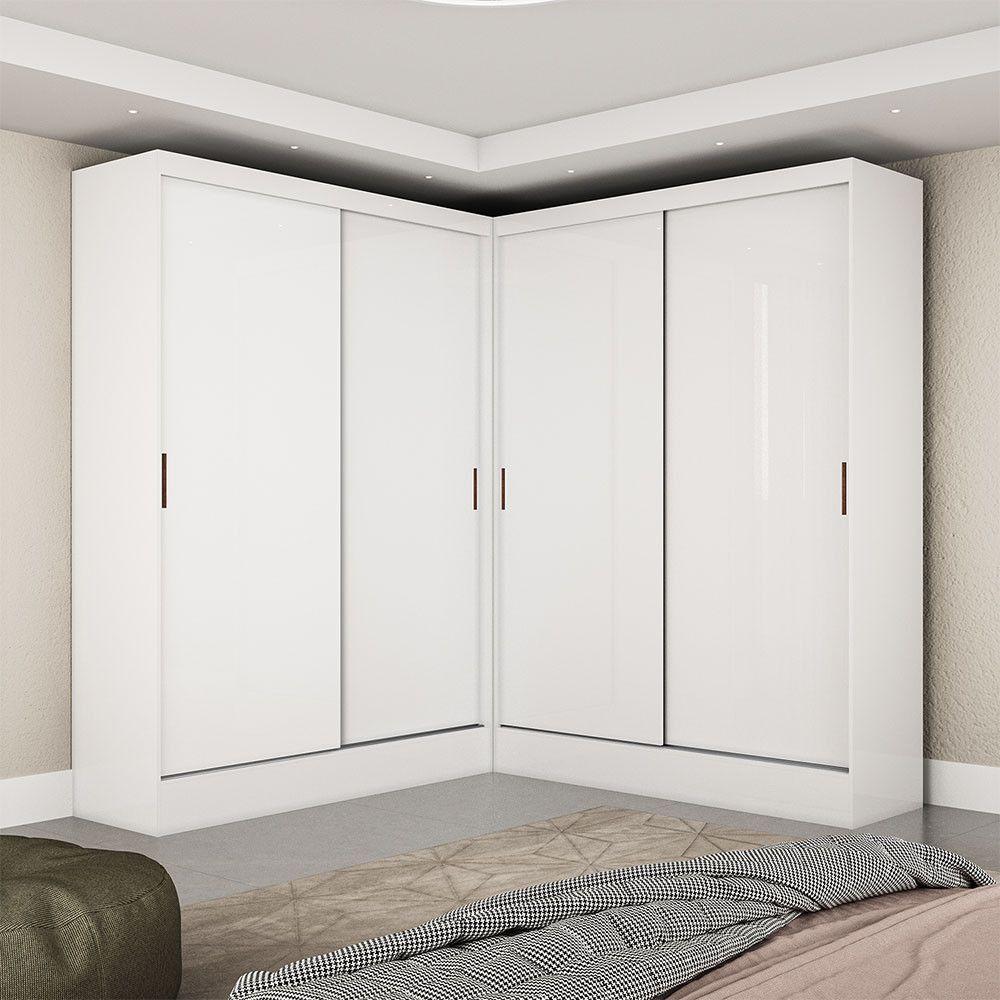 Closet Casal Duplo Belém-4 Portas 4 Gavetas Carioca Móveis