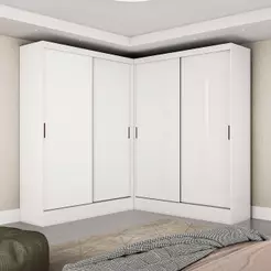 Closet Casal Duplo Belém-4 Portas 4 Gavetas Carioca Móveis