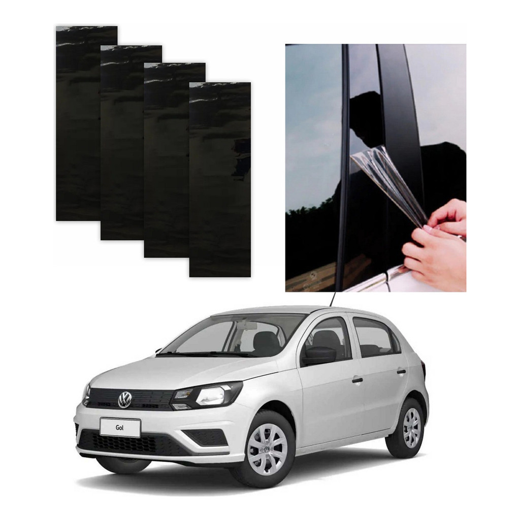 Protetor Coluna  Black Piano Volkswagen Gol 2015 A 2025