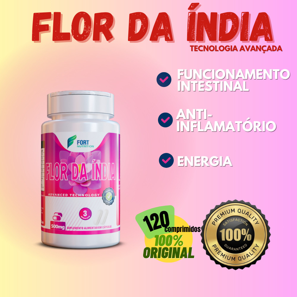 Flor da Índia Premium (Garcinia Cambogia) 500mg | 120 Cápsulas