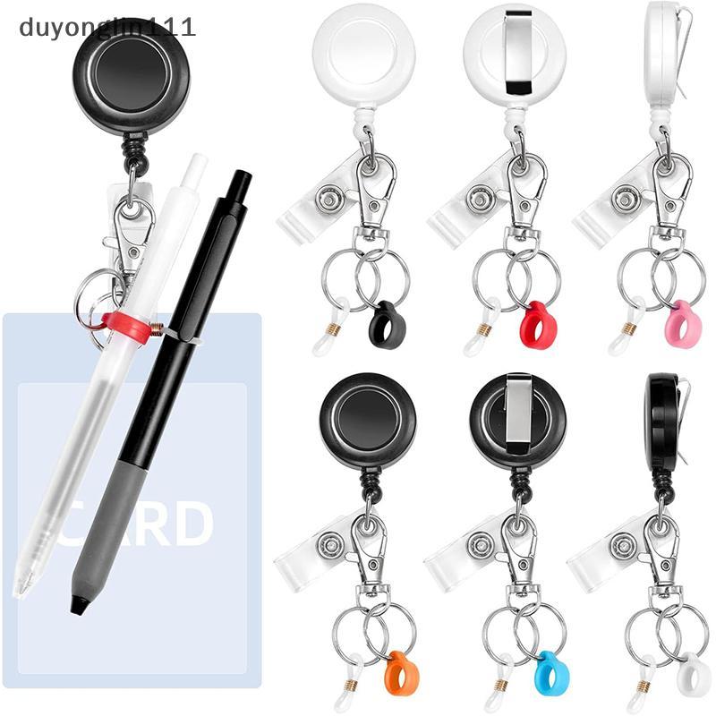 (duyonglin111) Porta-Canetas Retrátil , Chaveiro , Puxar Crachá , Carretel , Alça De Identificação , Cartão De Nome , De