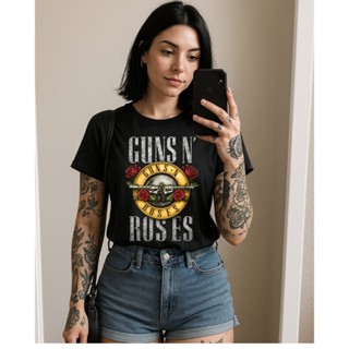 Camiseta Banda Rock Clássico Guns n roses The Beatles Scorpions Unissex Camisa 100% Algodão em Oferta na Shopee