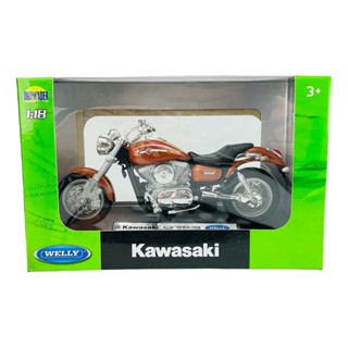 Miniatura Moto Kawasaki Vulcan 1500 Mean Streak Welly 1/18 Marrom em Oferta na Shopee