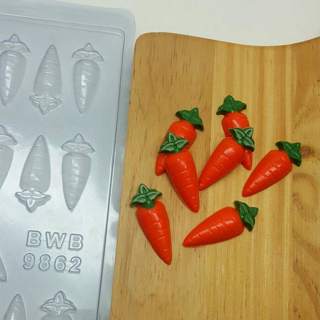 Forma para Chocolate Cenoura Páscoa | Molde para Apliques, Bombons e Decoração em Oferta na Shopee