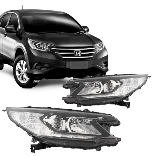 Farol Crv 2012 2013 2014 2015 Eletrico C/motor C/projetor