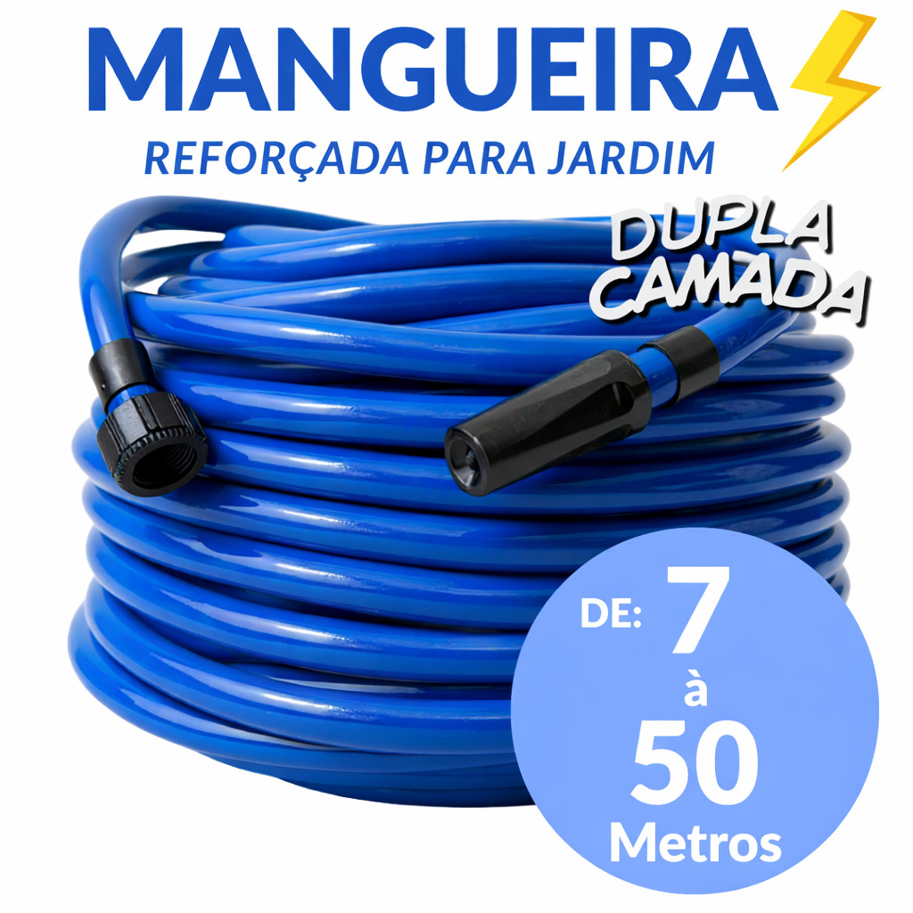 Mangueira de casa e Jardim Anti-Torção e Anti-Dobras - 50 Metros em Oferta na Shopee