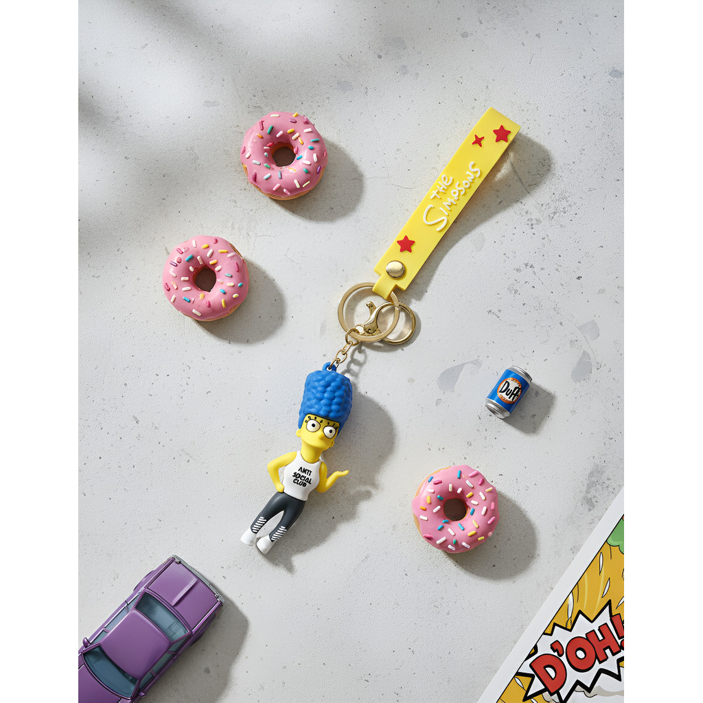 Chaveiro Homer Simpson E Bart Decorativo