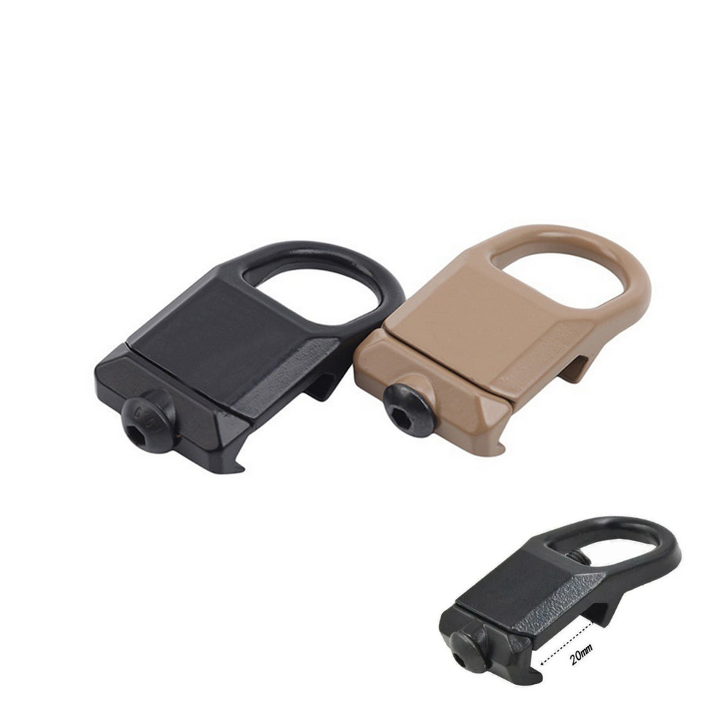 1pcs Zarelho Fixo Adaptador P/ Trilho 20mm Para Fixar Bandoleira Preto Tan