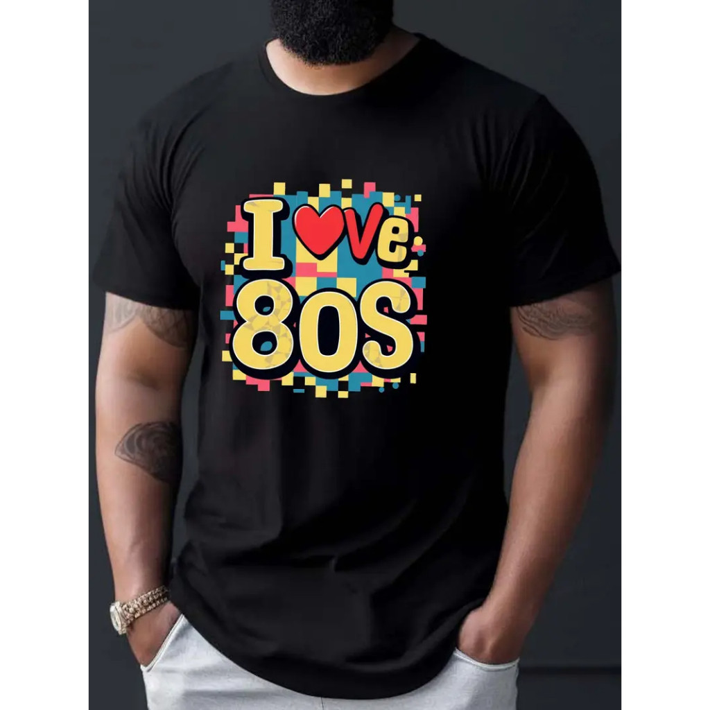 Camiseta Camisa Algodão Camiseta Camisa 30.1 algodão unissex Festa anos 80 Lançamento Envio Imediato Envio Imediato Prem