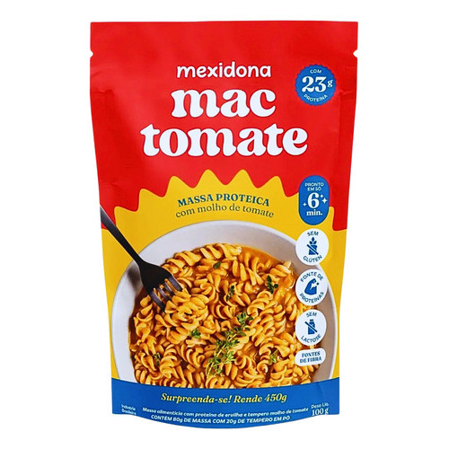 Mexidona Mac Tomate - Massa Proteica Sem Gluten - 100g
