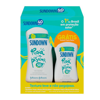Protetor Solar Sundown Praia e Piscina FPS 50 200ml e Ganhe Protetor Solar Sundown 100ml em Oferta na Shopee