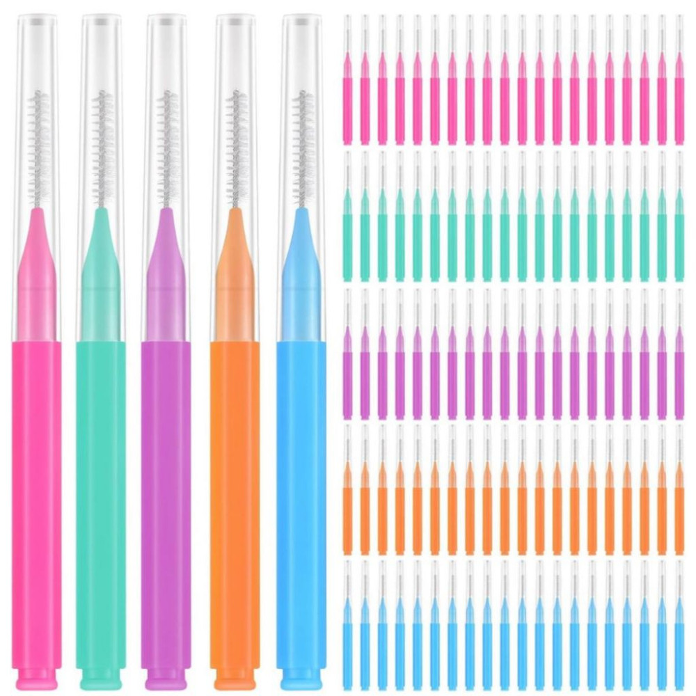 10/20/30/50 Escova de Dente Interdental Dental Picks Escovinha para limpeza em Oferta na Shopee