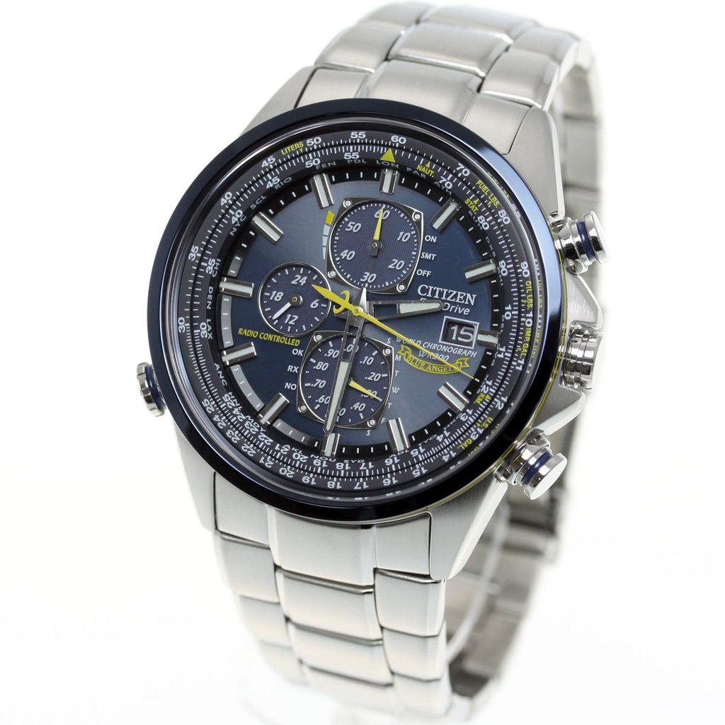 【Fabricado no Japão】[Citizen] CITIZEN relógio PROMASTER modelo Blue Angels edição limitada Eco-Drive Sky AT8020-54L mas